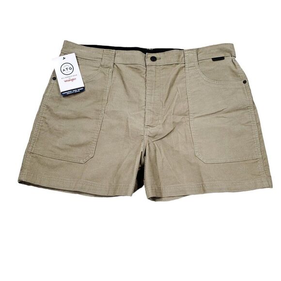 Wrangler All Terrain Gear ATG Corduroy Hike Shorts Mid Rise Regular Fit Size 18 - Picture 1 of 11